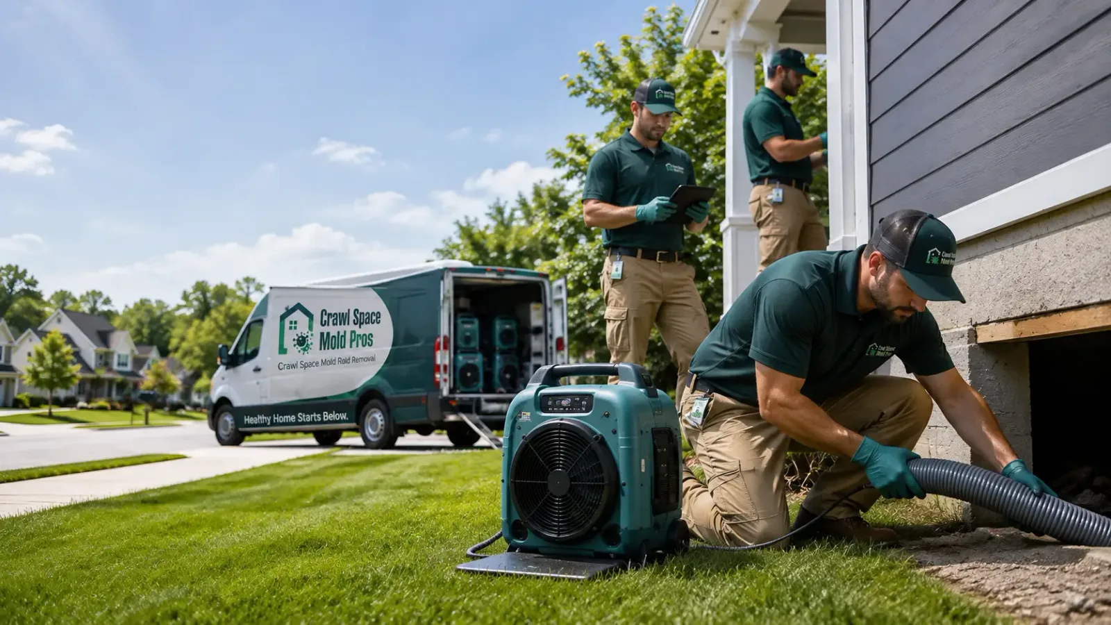 Crawl Space Mold Removal in Bozman, MD